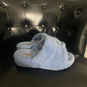 Blue UGGS slippers